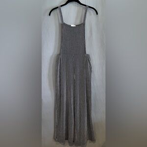 Jumpsuit black and white stripe women’s medium